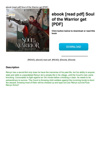 ebook [read pdf] soul of the warrior get [pdf]