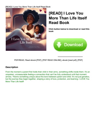 [read] i love you more than life itself read book