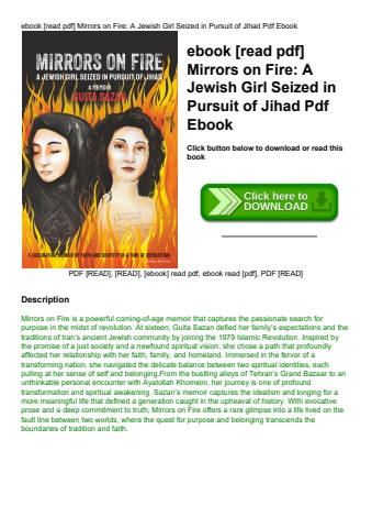 ebook [read pdf] mirrors on fire a jewish girl seized in pursuit of jihad pdf ebook