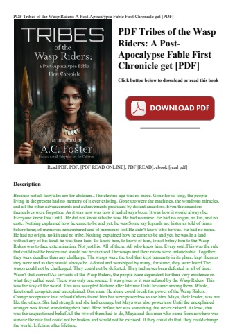 pdf tribes of the wasp riders a post-apocalypse fable first chronicle get [pdf]