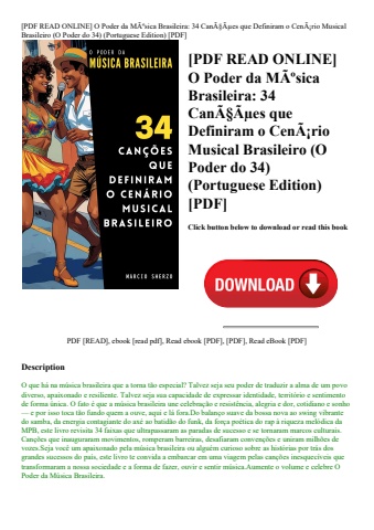 [pdf read online] o poder da mãƒâºsica brasileira 34 canãƒâ§ãƒâµes que definiram o cenãƒâ¡rio musica