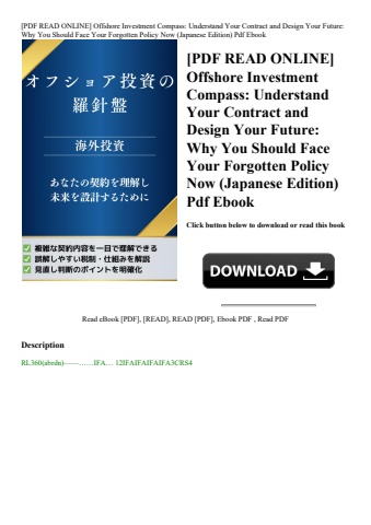 [pdf read online] offshore investment compass understand your contract and design your future why yo