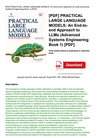 [pdf] practical large language models an end-to-end approach to llms (advanced systems engineering b