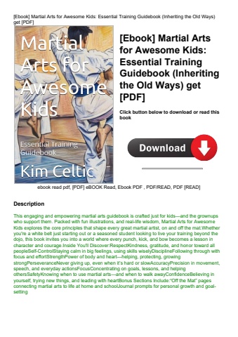 [ebook] martial arts for awesome kids essential training guidebook (inheriting the old ways) get [pd
