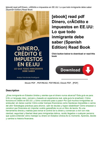 [ebook] read pdf dinero  crãƒâ©dito e impuestos en ee