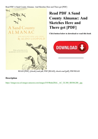 read pdf a sand county almanac and sketches here and there get [pdf]