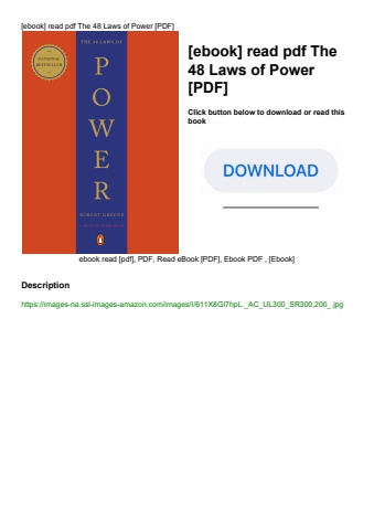 [ebook] read pdf the 48 laws of power [pdf]