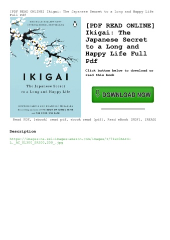 [pdf read online] ikigai the japanese secret to a long and happy life full pdf