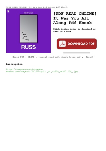 [pdf read online] it was you all along pdf ebook