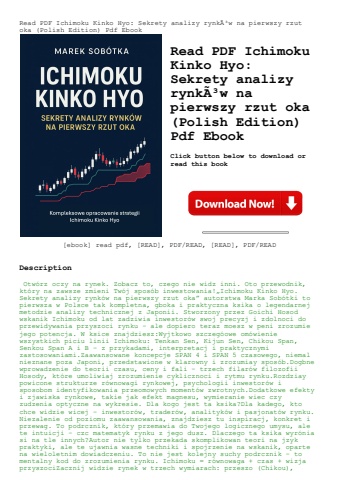 read pdf ichimoku kinko hyo sekrety analizy rynkãƒâ³w na pierwszy rzut oka (polish edition) pdf eboo