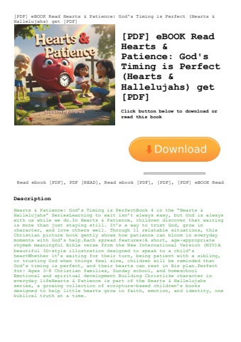 [pdf] ebook read hearts & patience god's timing is perfect (hearts & hallelujahs) get [pdf]