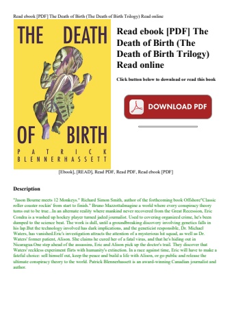 read ebook [pdf] the death of birth (the death of birth trilogy) read online