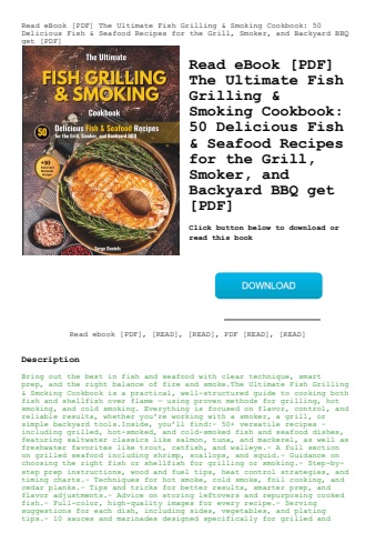 read ebook [pdf] the ultimate fish grilling & smoking cookbook 50 delicious fish & seafood recipes f
