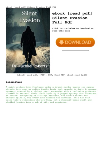 ebook [read pdf] silent evasion full pdf
