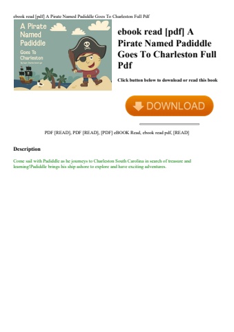 ebook read [pdf] a pirate named padiddle goes to charleston full pdf