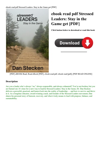 ebook read pdf stressed leaders stay in the game get [pdf]
