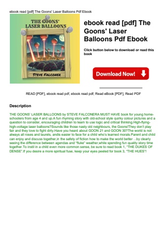 ebook read [pdf] the goons' laser balloons pdf ebook