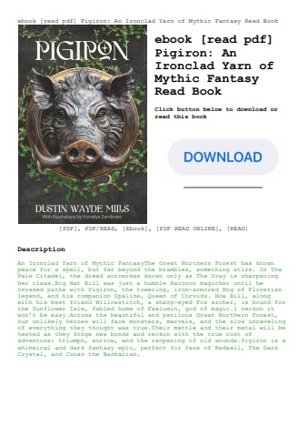ebook [read pdf] pigiron an ironclad yarn of mythic fantasy read book