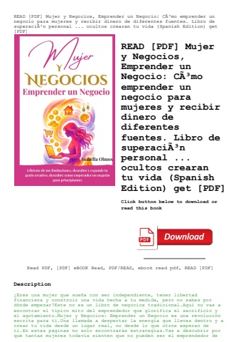 read [pdf] mujer y negocios  emprender un negocio cãƒâ³mo emprender un negocio para mujeres y recibi