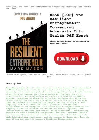 read [pdf] the resilient entrepreneur converting adversity into wealth pdf ebook
