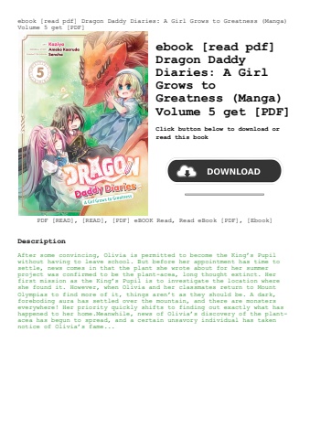 ebook [read pdf] dragon daddy diaries a girl grows to greatness (manga) volume 5 get [pdf]
