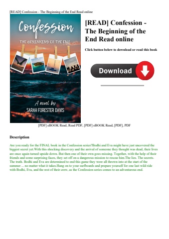 [read] confession - the beginning of the end read online