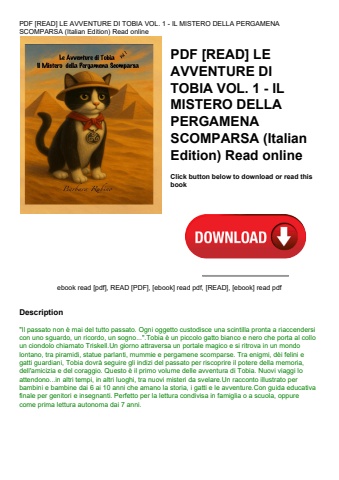 pdf [read] le avventure di tobia vol