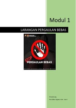 LARANGAN PERGAULAN BEBAS