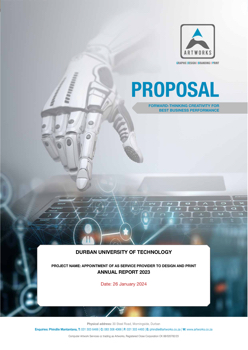 DUT Annual Report 2023 Proposal