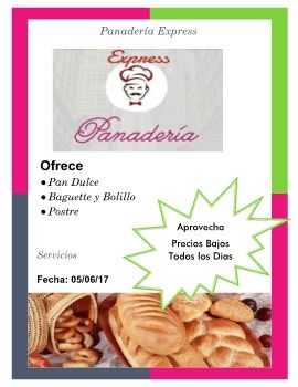 Catalogo de Panadería