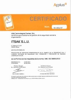 oferta iso39001 ITSAK ATTEST