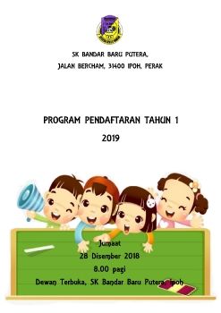 BUKU PROGRAM PENDAFTARAN TAHUN 1