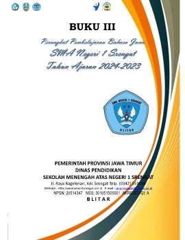 Perangkat Pembelajaran Bahasa Jawa buku III