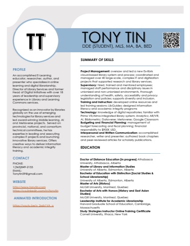 Tony Tin CV2025