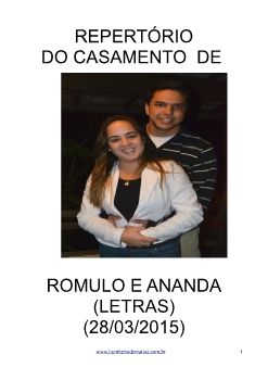 LETRAS ROMULO E ANANDA