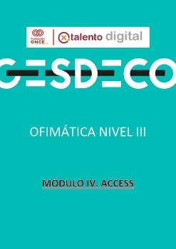 Modulo 4 ACCESS AVANZADO 