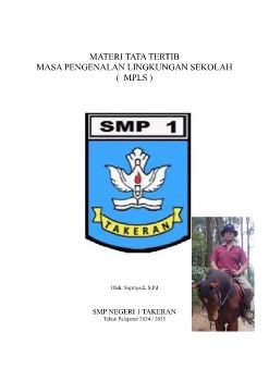 Materi Tata Tertib Sekolah + Teta Teki Silang