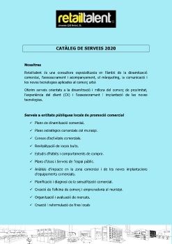 CATÀLEG DE SERVEIS RT GENER 2020