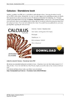 Calculus - Standalone bookJon Rogawski, Colin Adams