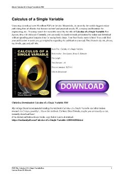 Calculus of a Single VariableRon Larson, Bruce H. Edwards