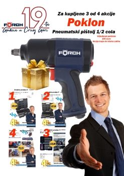 4 AKCIJE PLUS GRATIS PNEUMATSKI PIŠTOLJ
