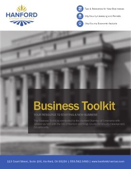 Hanford Chamber of Commerce: Small Business Startup Toolkit