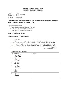 MATERI PERTEMUAN 5 PAI XII 2021-2022