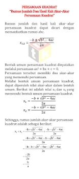 7. MATEMATIKA KELAS 9_SESI 7_PERSAMAAN KUADRAT_RUMUS JUMLAH DAN HASIL KALI AKAR-AKAR PERSAMAAN KUADRAT