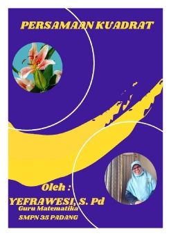 2. PERSAMAAN KUADRAT