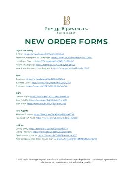 Forms Order List