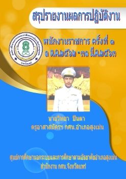 สรุปผลการปฏิบัติงาน วิทยา ปินตา 63 ครั้งที่1