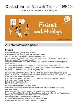 Deutsch_lernen_A1_Thema_09_Freizeit_und_Hobbys_Deutsch_lernen_Neat