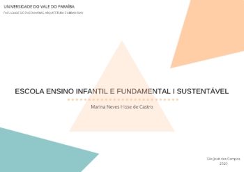 TFG ESCOLA ENSINO INFANTIL E FUNDAMENTAL I SUSTENTÁVEL