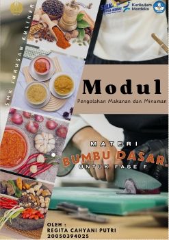 E-modul berbasis Flipbook Materi Bumbu Dasar